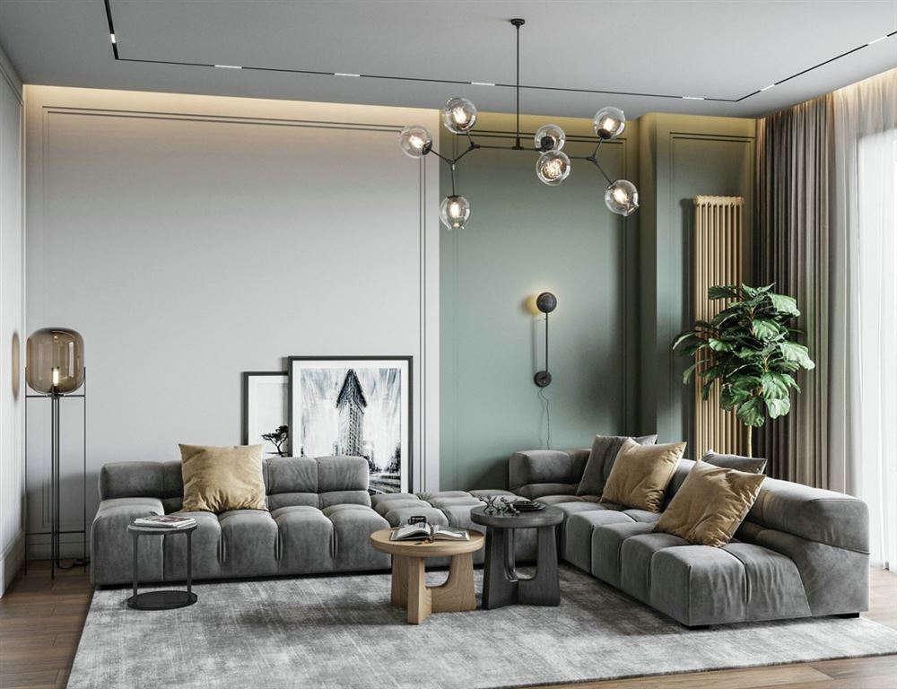 江門市鳳山水岸北歐風(fēng)格三居室裝修案例