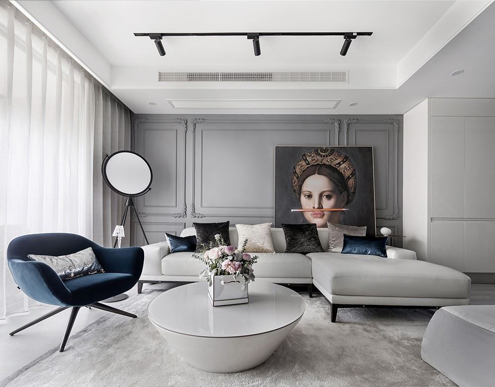 廣州市富力桃園輕奢風(fēng)格三居室裝修案例