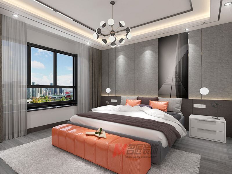 自貢市明珠小區(qū)現(xiàn)代簡約風格平層裝修案例