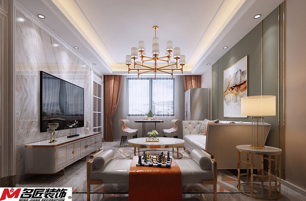 臺(tái)州市北門街機(jī)關(guān)邊歐式風(fēng)格二居室裝修案例