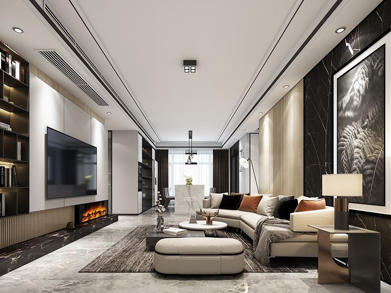 常州市華潤(rùn)國(guó)際社區(qū)&middot;幸福里商鋪現(xiàn)代簡(jiǎn)約風(fēng)格三居室裝修案例