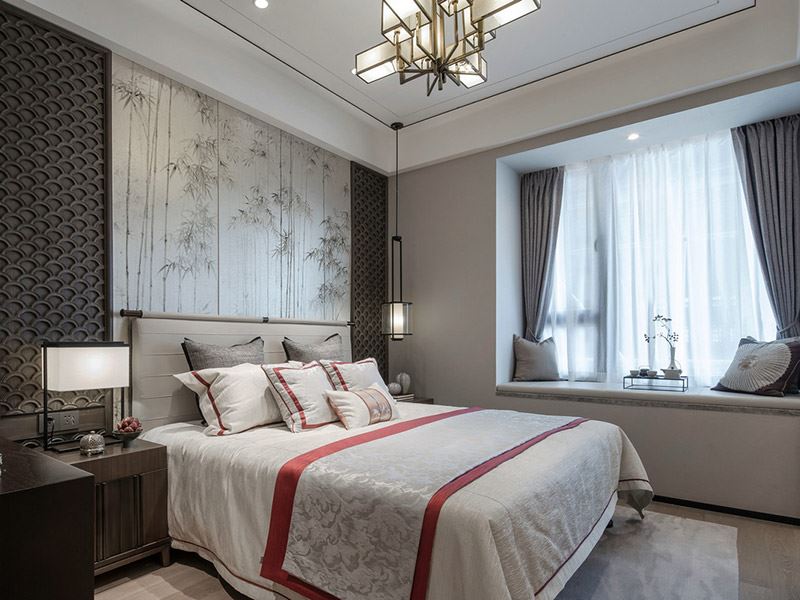 河源市碧桂園&middot;東江鳳凰城新中式風格三居室裝修案例