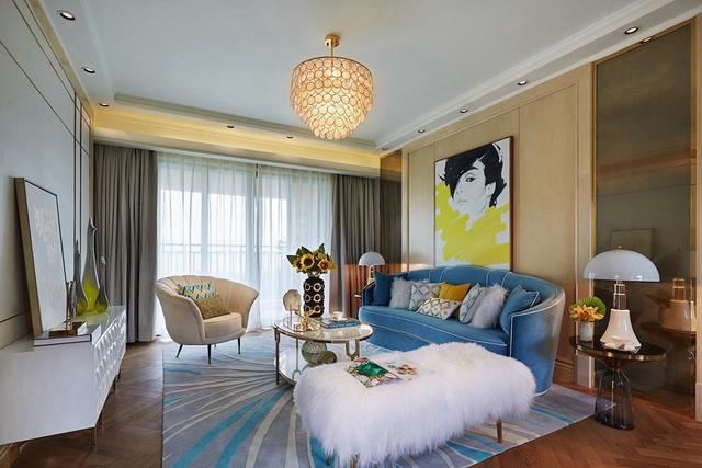 廣州市遠(yuǎn)洋芙蓉墅歐式風(fēng)格三居室裝修案例