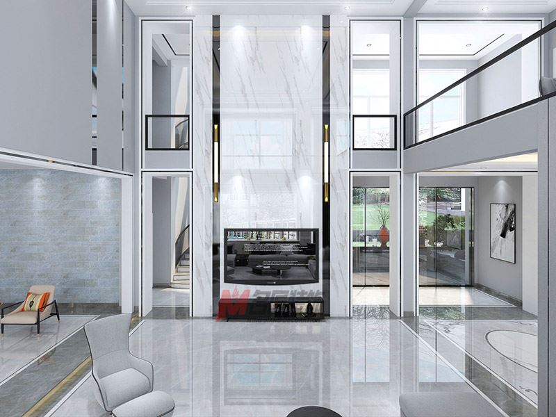 自貢市東風(fēng)路居委會13組小區(qū)現(xiàn)代風(fēng)格別墅裝修案例