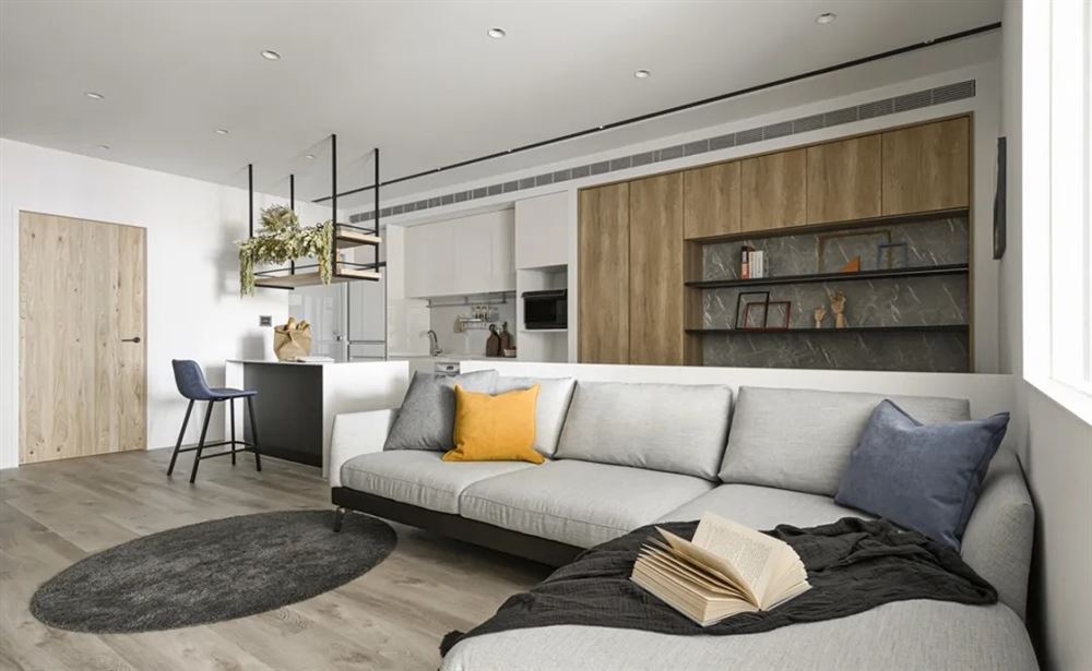 湛江市西粵京基城三期北歐風(fēng)格三居室裝修案例