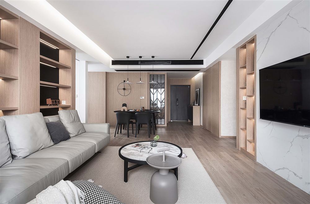 江門市碧華園現(xiàn)代簡(jiǎn)約風(fēng)格三居室裝修案例