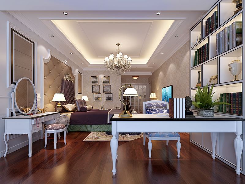 佛山市旭輝恒基鉑仕灣歐式風(fēng)格四居室裝修案例