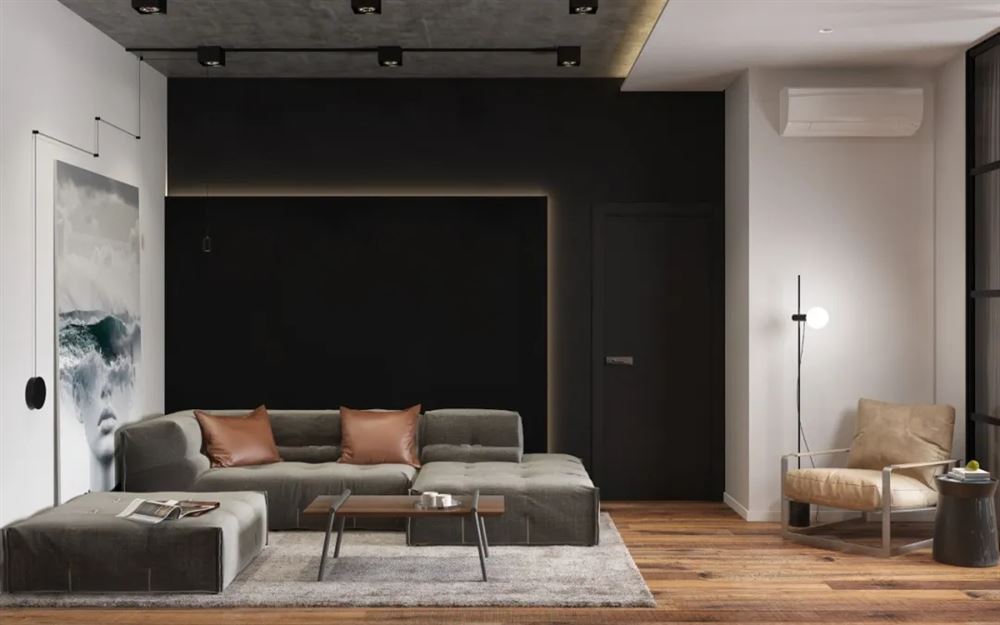 廣州市凱旋新世界輕奢風(fēng)格四居室裝修案例