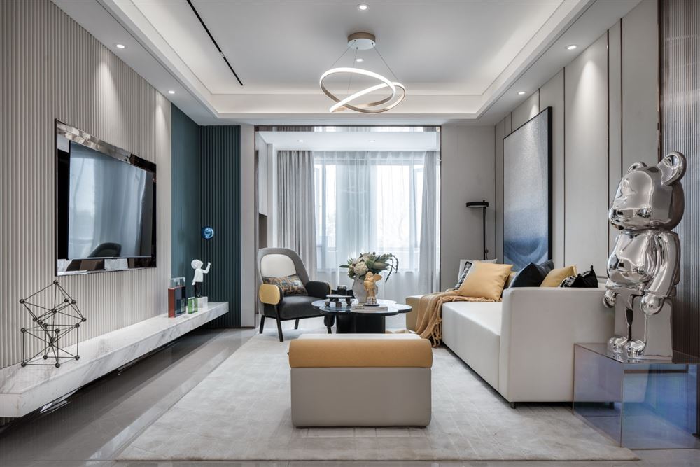 佛山市君御海城現(xiàn)代簡(jiǎn)約風(fēng)格三居室裝修案例