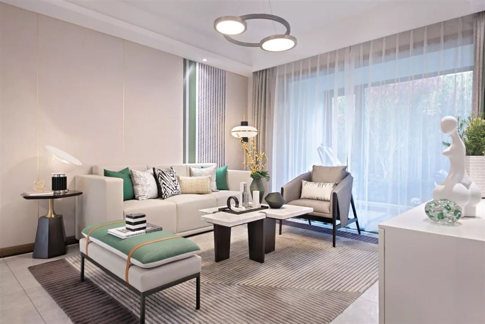 佛山市萬科中駿金域西江輕奢風(fēng)格四居室裝修案例