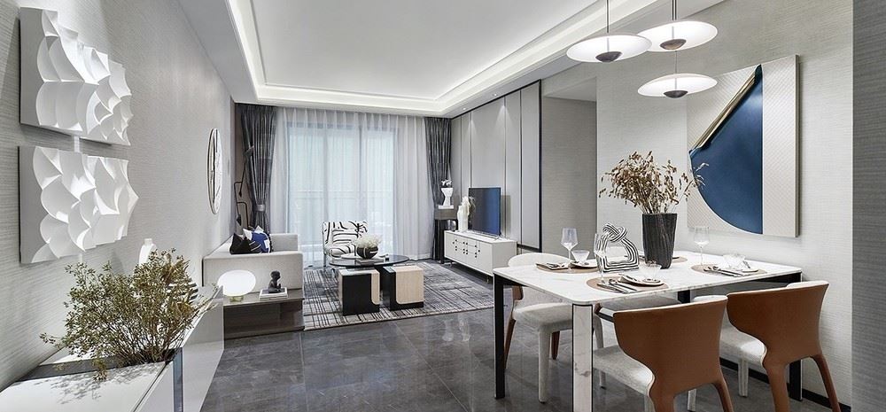 江門市東興大道住宅樓現(xiàn)代簡約風格三居室裝修案例