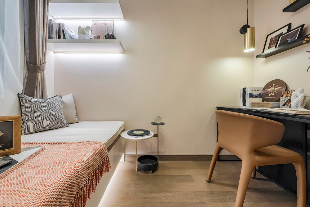 現(xiàn)代簡約風(fēng)格室內(nèi)家裝案例效果圖-次臥