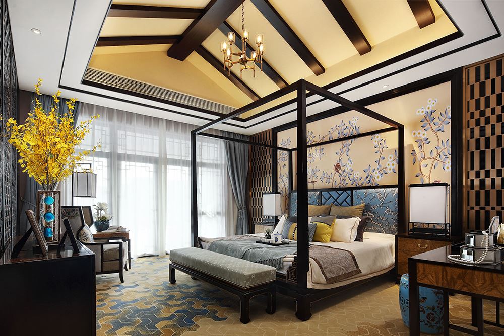 佛山市順德華潤(rùn)置地廣場(chǎng)新中式風(fēng)格別墅裝修案例