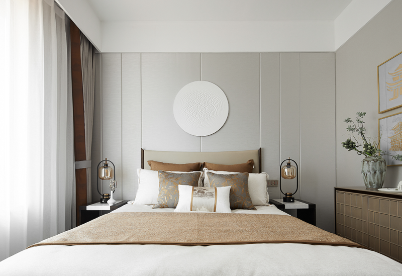 現(xiàn)代新中式風格室內(nèi)設(shè)計家裝案例-長者房