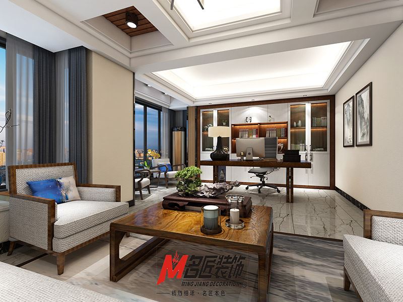 揭陽市博雅苑A區(qū)現(xiàn)代風(fēng)格辦公空間裝修案例