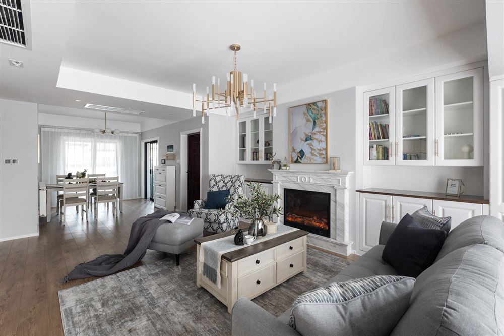 江門市碧桂園公園1號(hào)歐式風(fēng)格三居室裝修案例