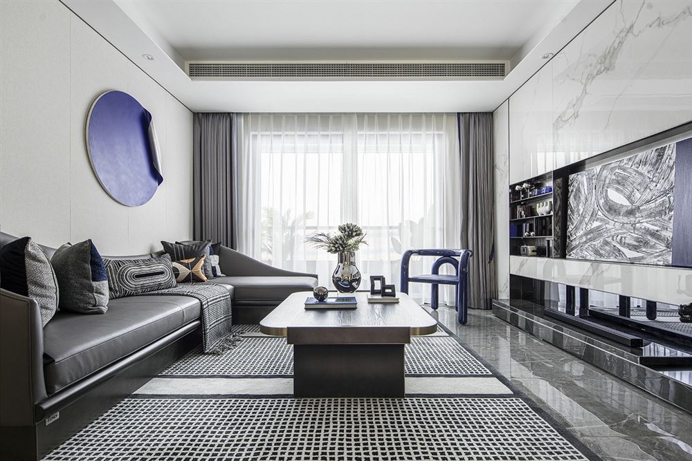 江門市城市名庭現(xiàn)代風格三居室裝修案例