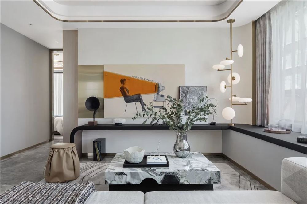 湛江市西粵京基城二期輕奢風(fēng)格四居室裝修案例