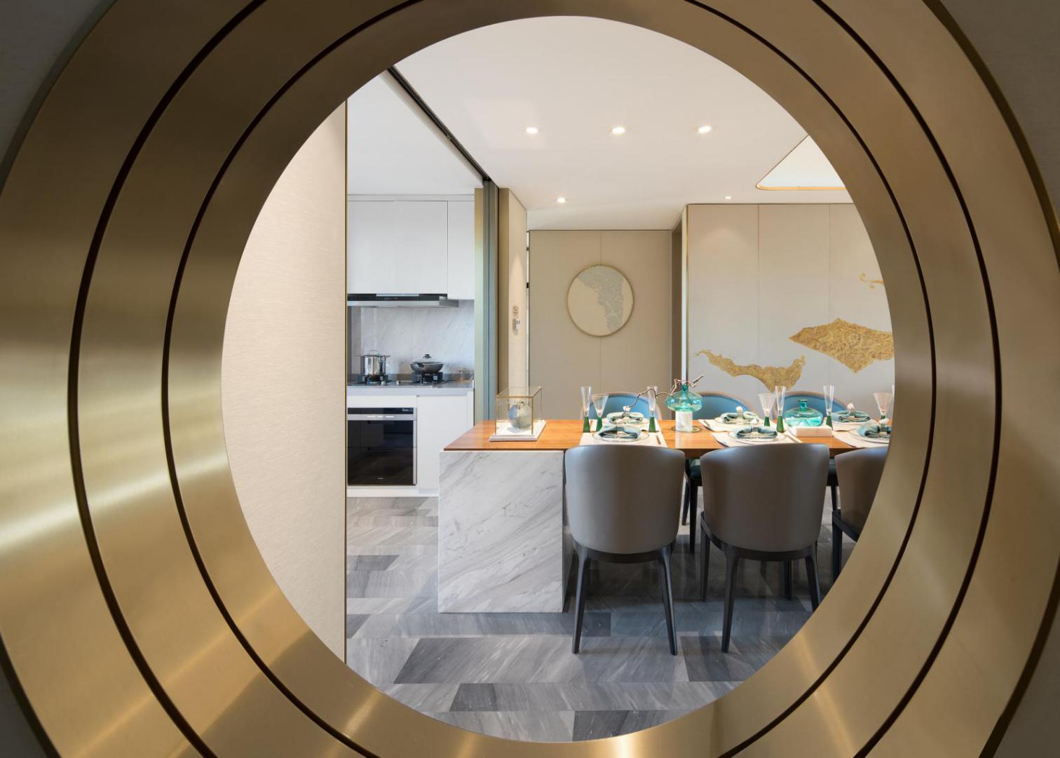 新中式風格家裝設(shè)計室內(nèi)裝修效果圖-玄關(guān)