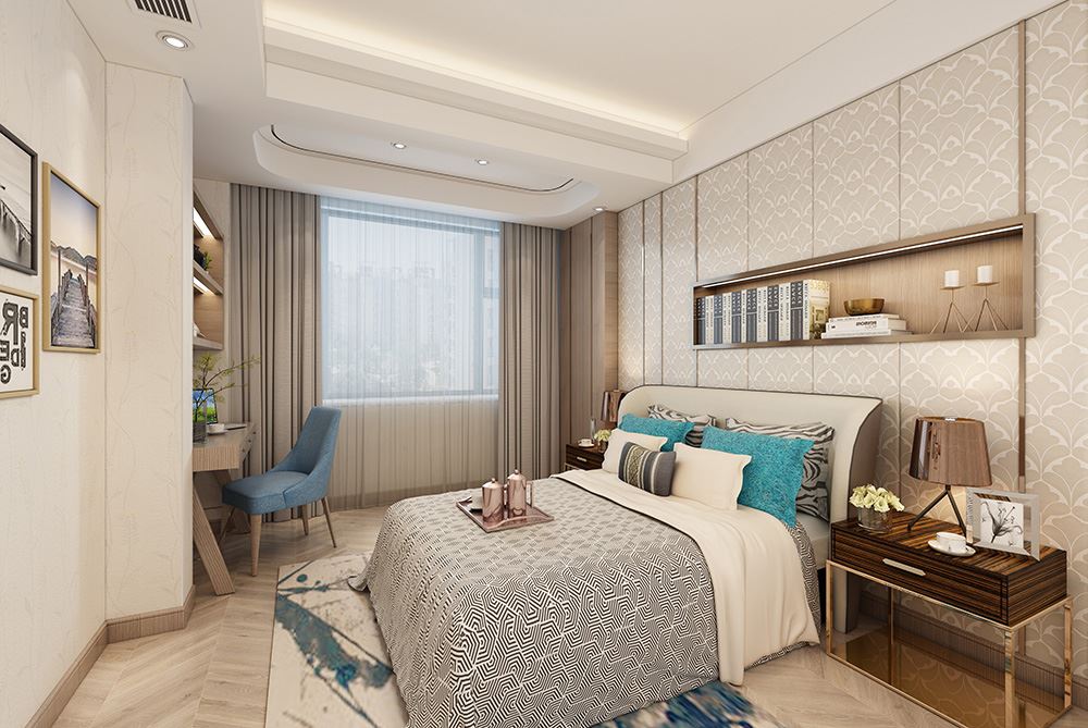 佛山市朝安金茂悅新中式風(fēng)格復(fù)式裝修案例