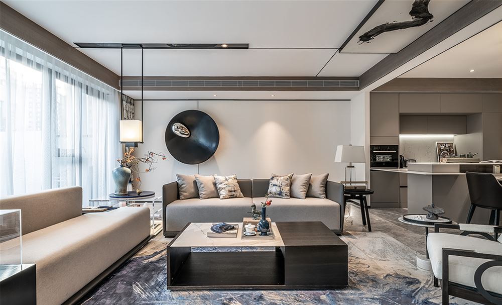 曲靖市龍澤園新中式風格別墅裝修案例