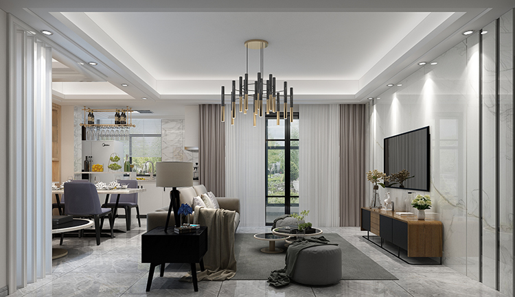 佛山市碧桂園南海悅城現(xiàn)代簡約風(fēng)格三居室裝修案例