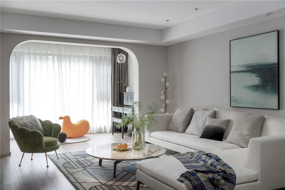 廣州市恒創(chuàng)恒?；▓@新中式風(fēng)格三居室裝修案例