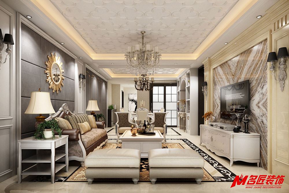 茂名市名門(mén)世家歐式風(fēng)格四居室裝修案例