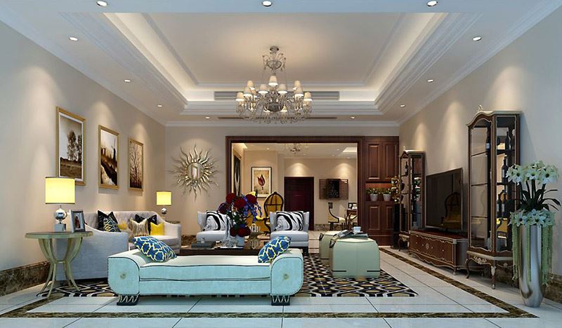 佛山市招商&middot;悅府美式風格復式裝修案例