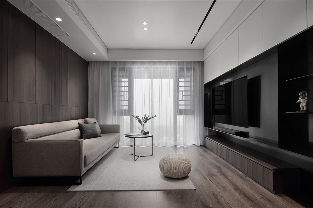 佛山市萬科金域時(shí)光(商業(yè))輕奢風(fēng)格三居室裝修案例