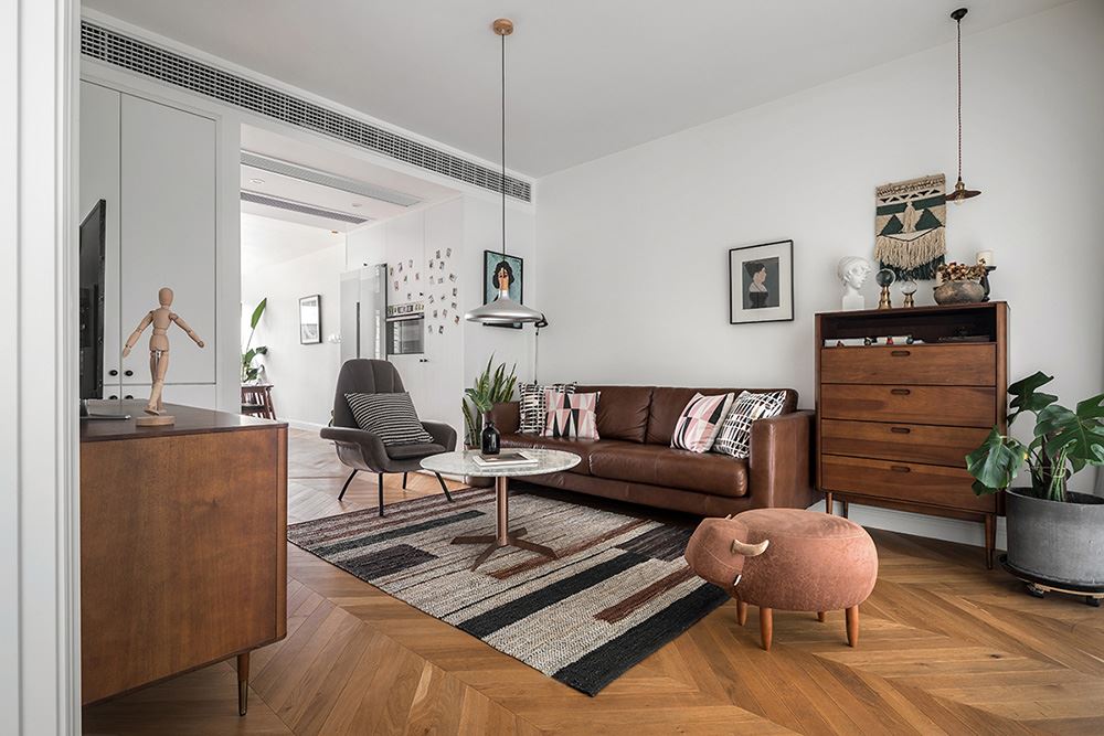 廣州市廟前西街小區(qū)北歐風(fēng)格三居室裝修案例