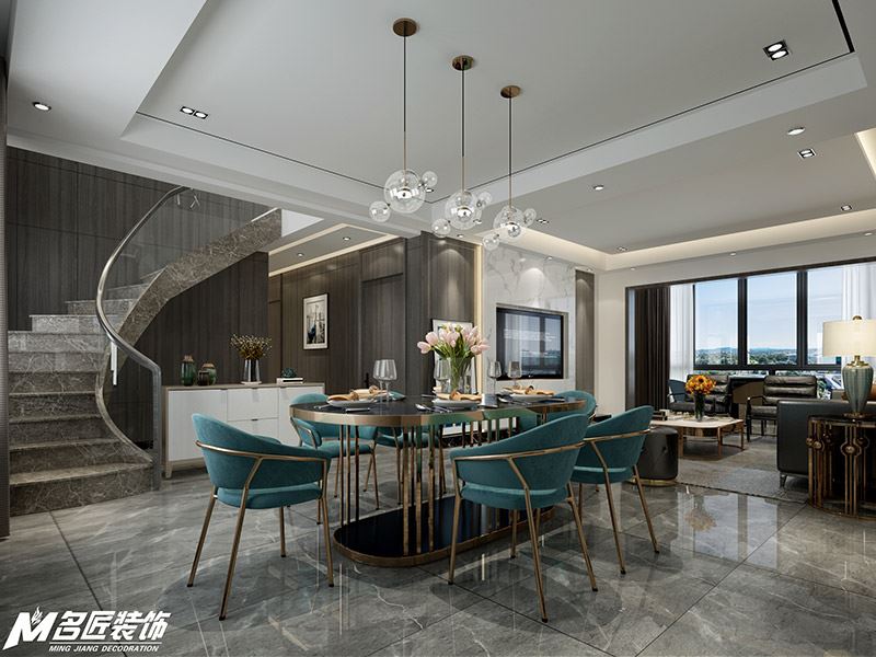 佛山市招商曦岸北歐風格復(fù)式裝修案例