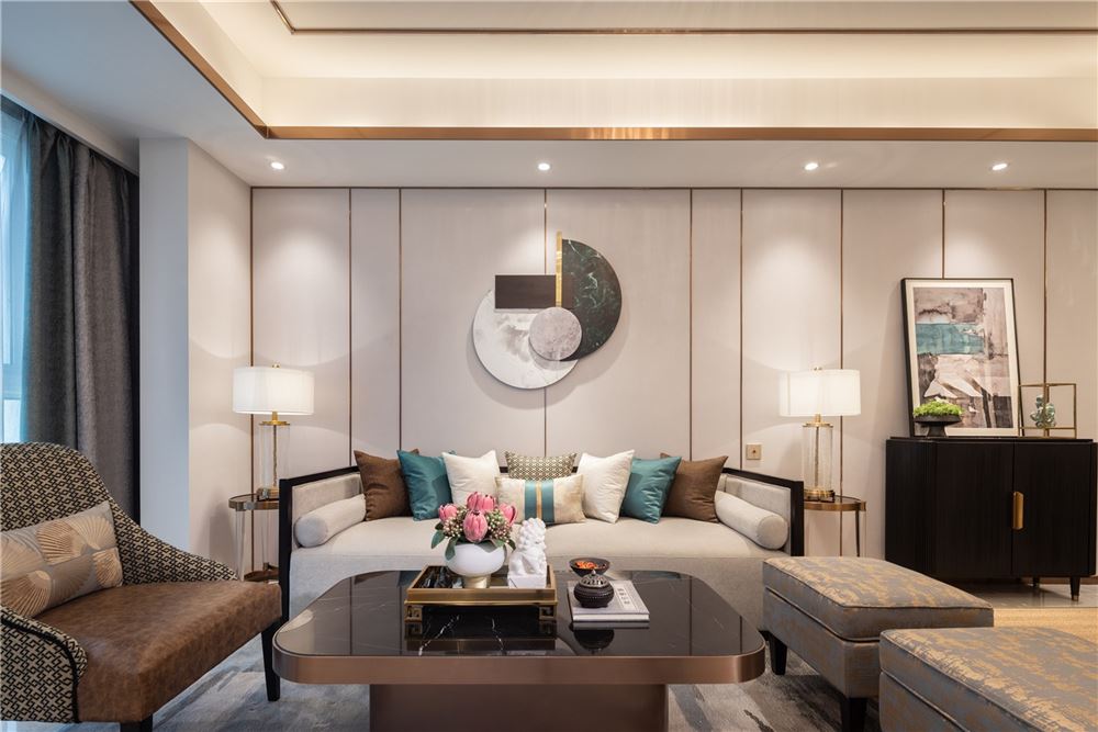 江門市銀泉花園新中式風(fēng)格別墅裝修案例