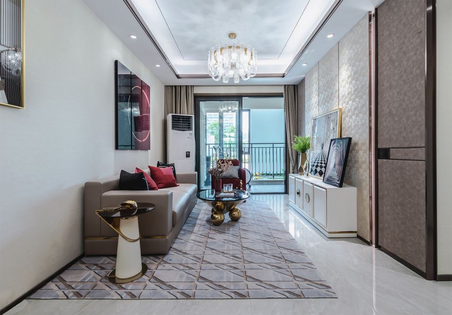 江門市嶺江一品輕奢風(fēng)格三居室裝修案例