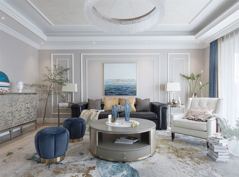 自貢市泰豐國(guó)際城一期輕奢風(fēng)格四居室裝修案例