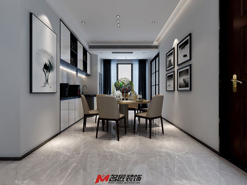 廣州市豪利花園歐式風(fēng)格二居室裝修案例