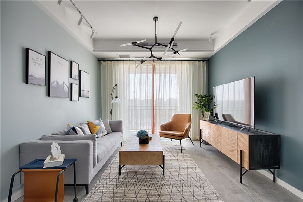 廣州市匯僑新城北區(qū)北歐風(fēng)格三居室裝修案例