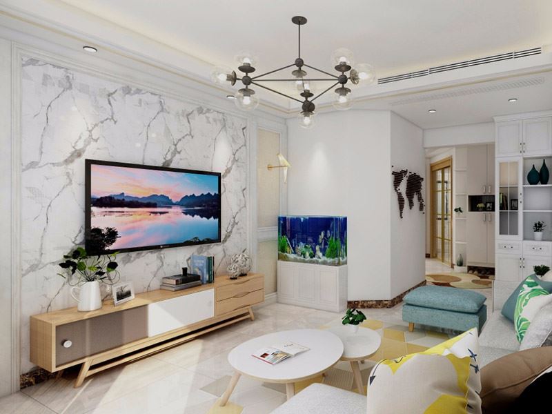 佛山市金地&middot;招商臻玥府現(xiàn)代簡(jiǎn)約風(fēng)格二居室裝修案例