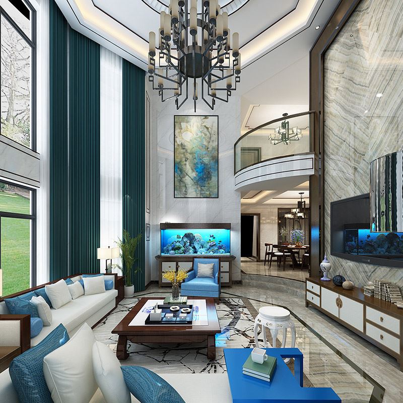 佛山市金地&middot;中南&middot;新城大境新中式風(fēng)格別墅裝修案例