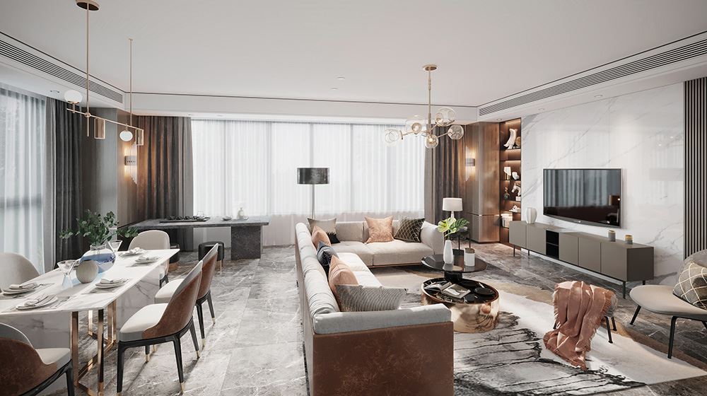 佛山市中建順控&middot;云熙悅城現(xiàn)代簡約風(fēng)格三居室裝修案例