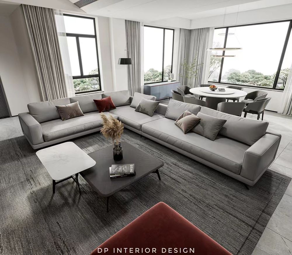 佛山市方直&middot;瓏湖灣輕奢風(fēng)格別墅裝修案例