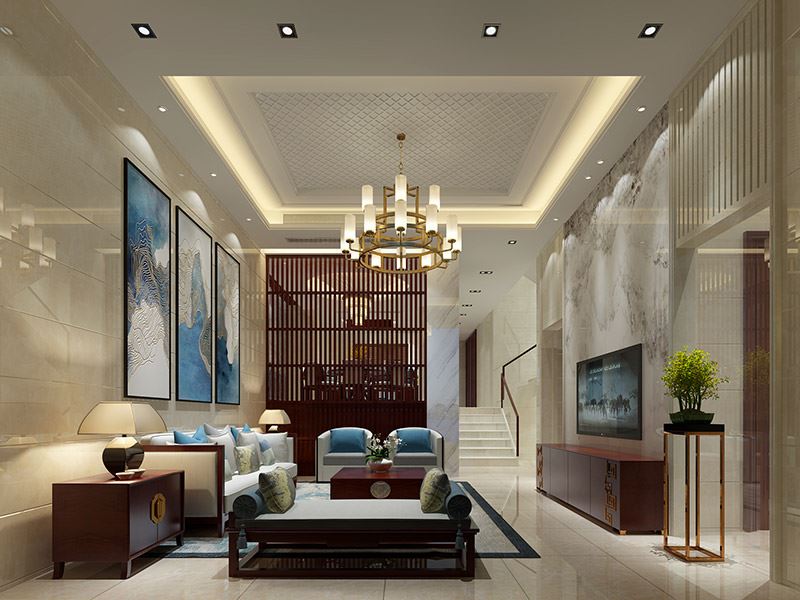 泰州市春江花城現(xiàn)代簡約風格別墅裝修案例