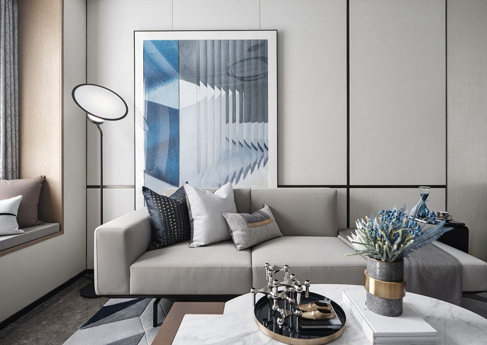 楚雄彝族自治州北浦嘉園現(xiàn)代簡約風(fēng)格三居室裝修案例