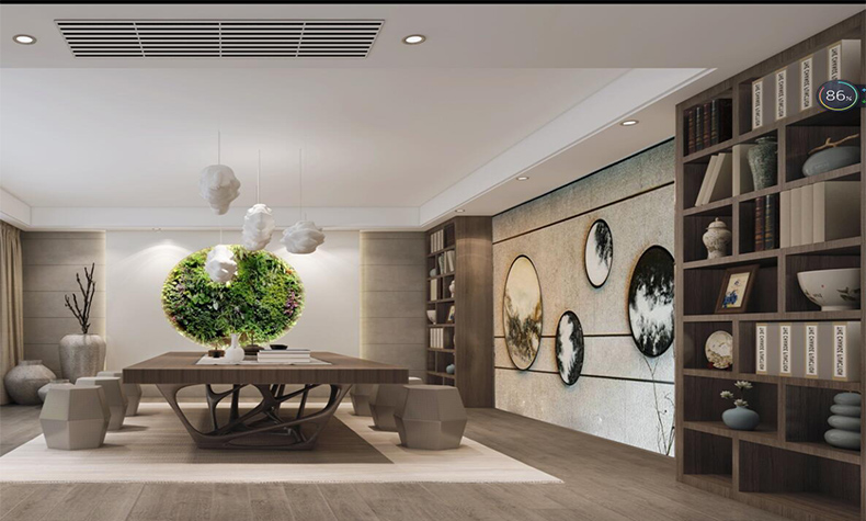 佛山市保利雲(yún)上現(xiàn)代簡(jiǎn)約風(fēng)格別墅裝修案例