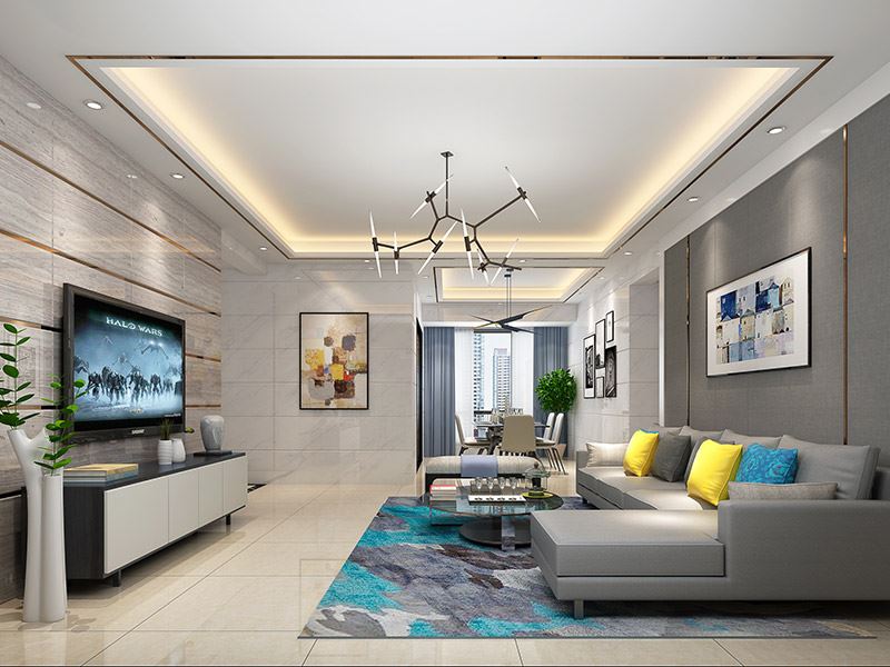 佛山市中交&middot;瀧灣云城現(xiàn)代簡約風(fēng)格三居室裝修案例