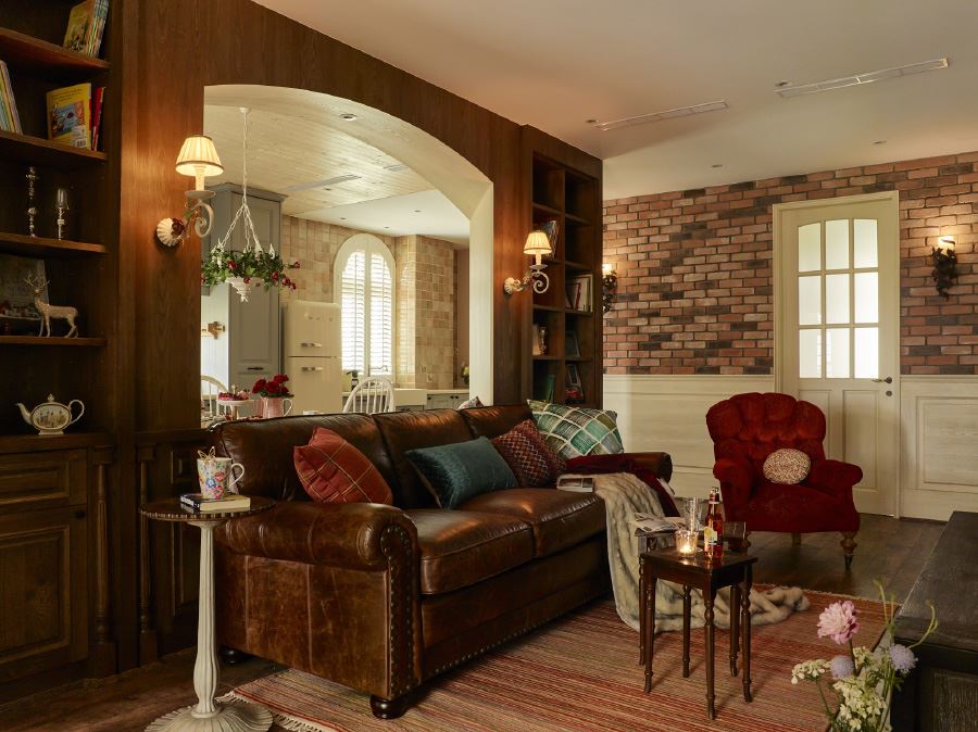 廣州市遠洋招商保利東灣田園風格別墅裝修案例