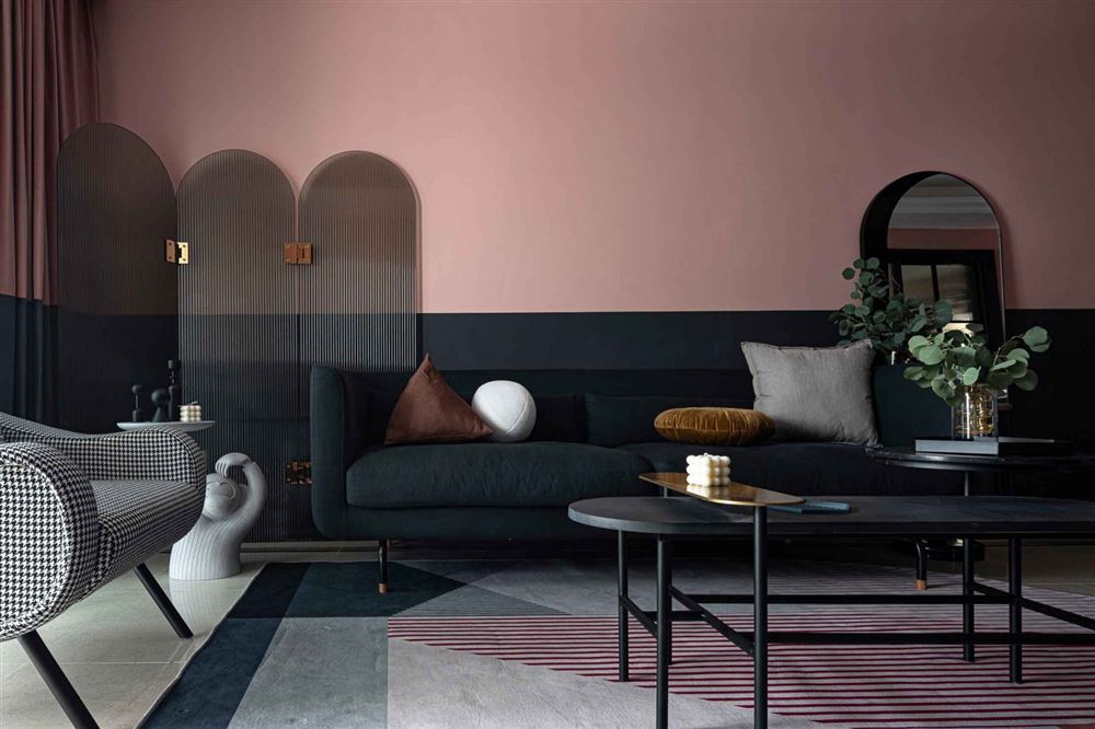 江門市寶堤灣畔輕奢風(fēng)格三居室裝修案例