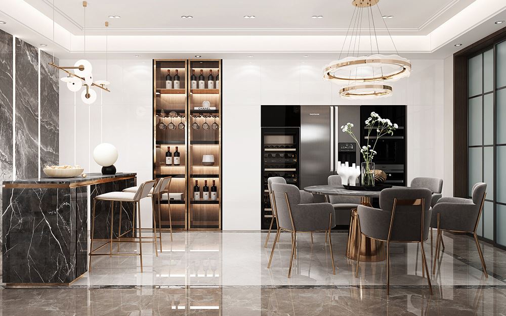 佛山市萬(wàn)科悅都薈現(xiàn)代簡(jiǎn)約風(fēng)格三居室裝修案例