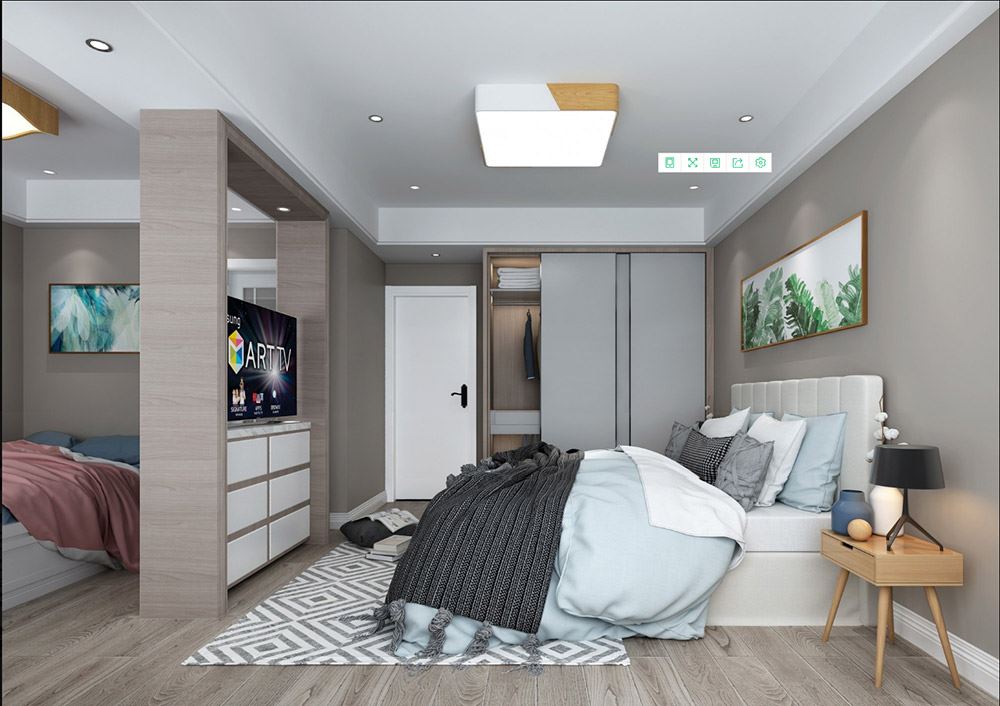 臺(tái)州市八一賓館邊現(xiàn)代簡(jiǎn)約風(fēng)格三居室裝修案例