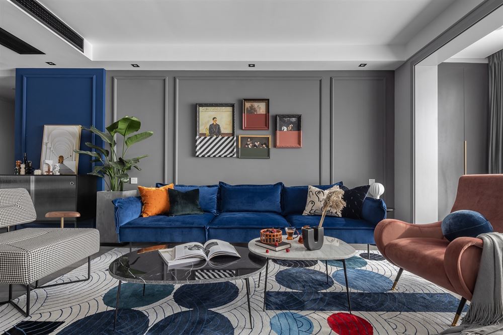 佛山市萬科悅都薈輕奢風格三居室裝修案例